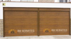 Puerta seccional a control remoto RH SERVITEC